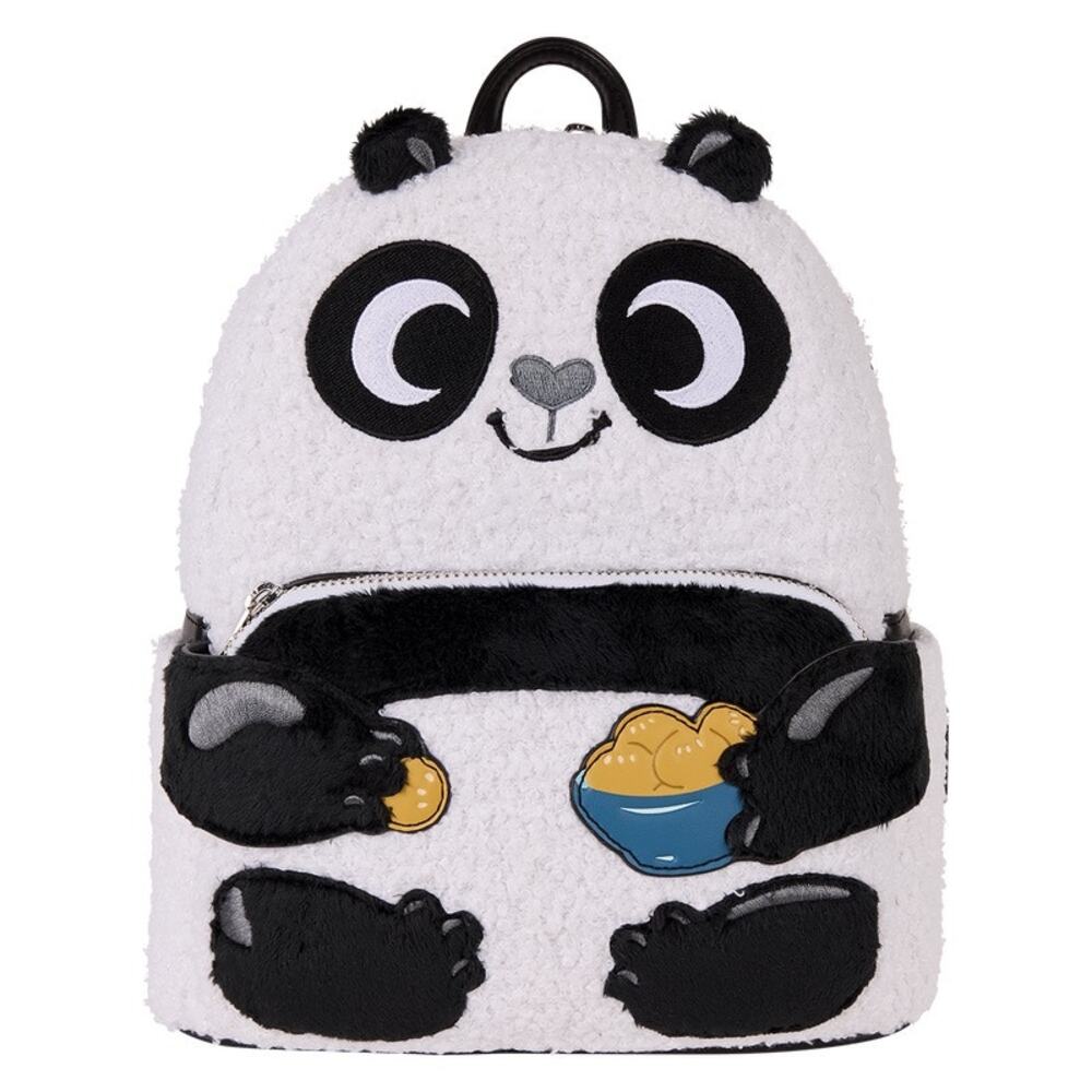LOUNGEFLY Kung Fu Panda Plush Cosplay Mini Backpack NWT